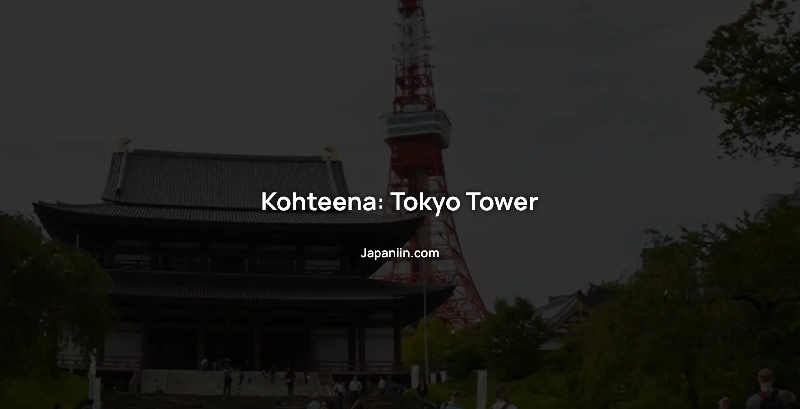 Kohteena tokyo tower
