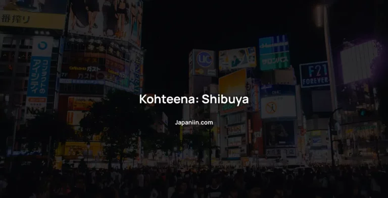 Shibuya – Paikka ostoksille, ruualle ja yöelämälle