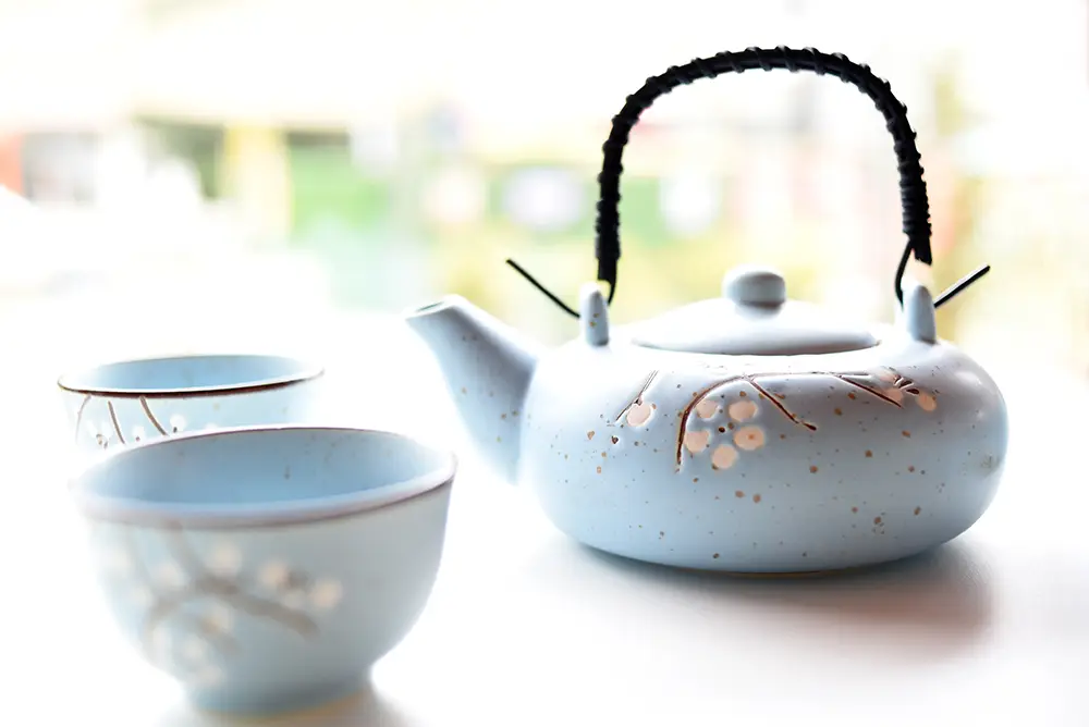 Japanilaisen teekannun nokka on usein lyhyempi ja leveämpi, kuin monen muun teekannun. 
