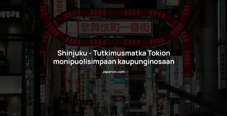 Shinjuku – Tutkimusmatka Tokion monipuolisimpaan kaupunginosaan