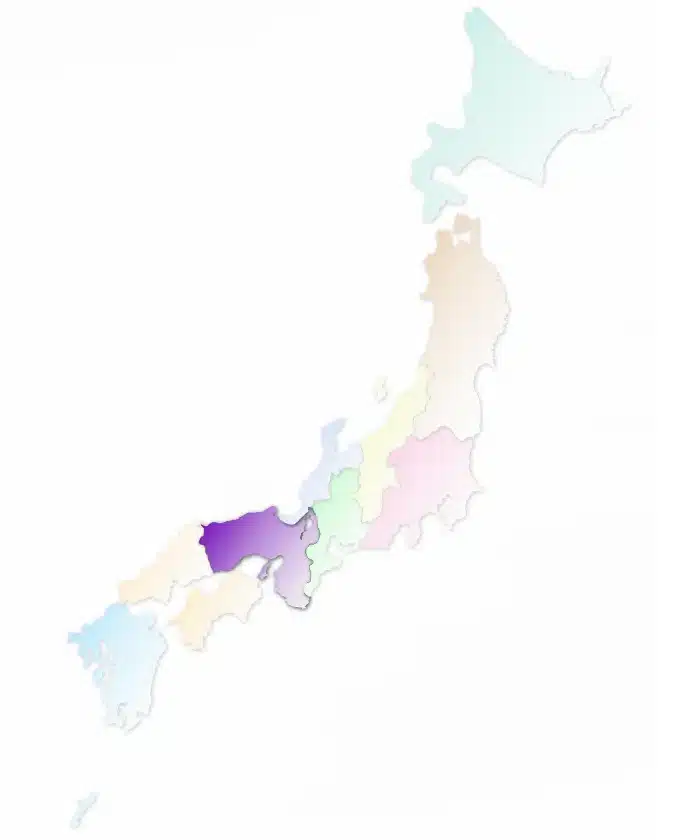 Osaka ja Kioto kuuluvat Kansaihin.