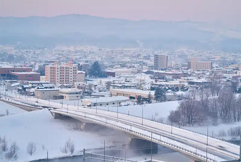 Hokkaido on Japanin pohjoisin saari. Matkallasi Hokkaidossa voit nähdä myös lunta.
