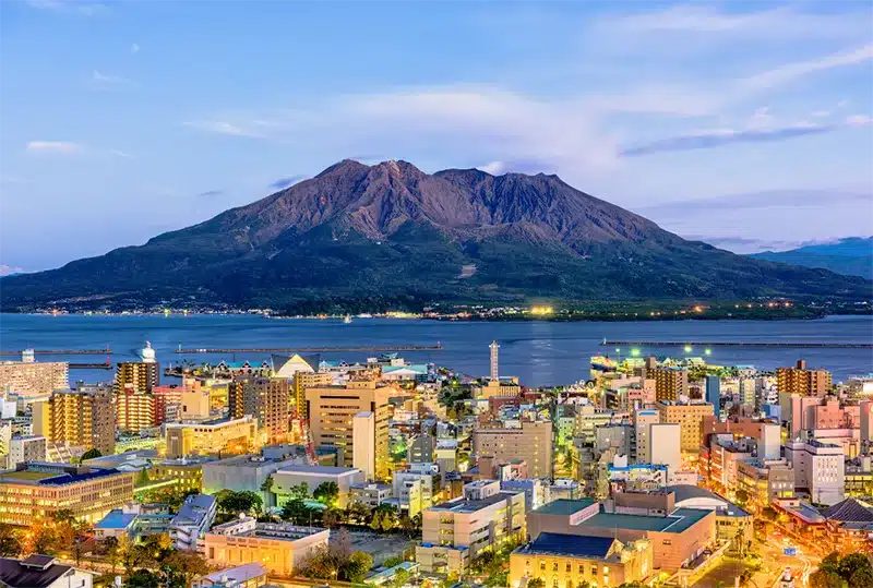 Sakurajima on yksi Japanin aktiivisimmista tulivuorista.