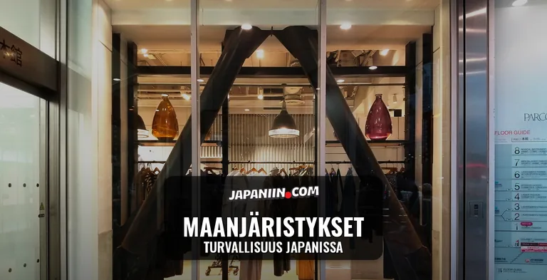 Maanjäristykset — Turvallisuus Japanissa